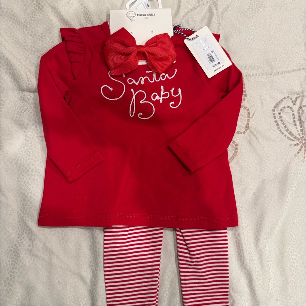 Red Santa Baby Kids Pajamas